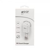Gear Lader GAN 2xUSB-C + 1xUSB-A PD 65W Hvit