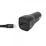 Gear Biladdare 1xUSB 2.4A Lightning Kabel 1m MFI Svart