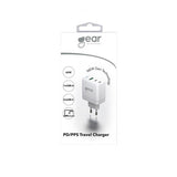 Gear Lader GAN 2xUSB-C + 1xUSB-A PD/PPS 65W Vit