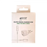 Gear Lader 1xUSB-C PD/PPS 25W Kabel USB-C-USB-C 1m.