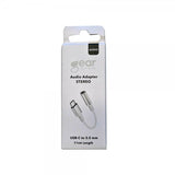 Gear Adapter Stereo Audio USB-C til 3.5mm