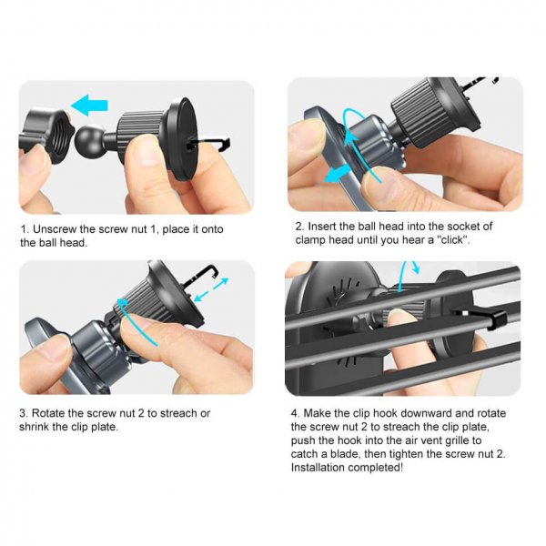 Gear MagSerie Telefonholder Airvent MagSafe-lading 15W