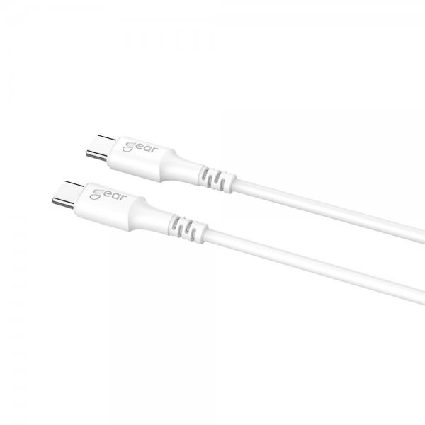 Gear Kabel USB-C/USB-C 0.5m Hvit