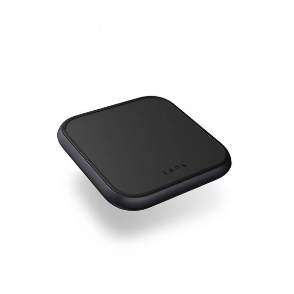Zens Single Aluminium Trådløs Charger with Wall Charger