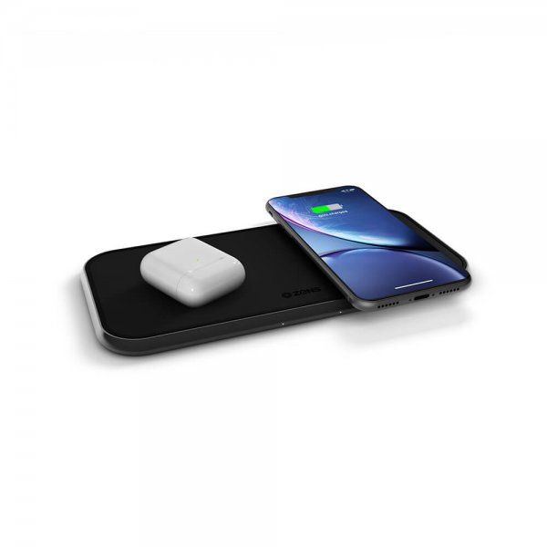 Zens Dual Aluminium Trådløs Charger Svart