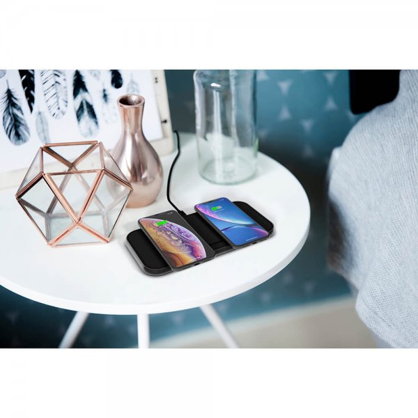 Zens Dual Aluminium Trådløs Charger Svart