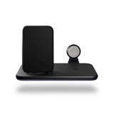 Zens 4 in 1 Stand+Watch Trådløs Charger Aluminium Svart