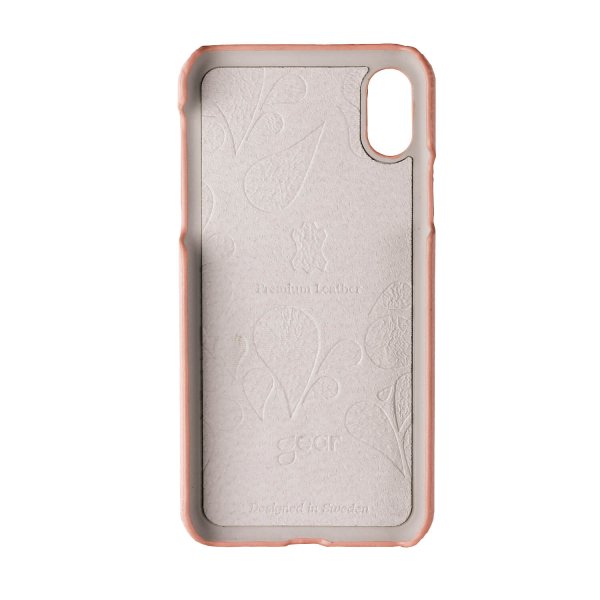 Onsala iPhone X/Xs Deksel Ekte Skinn Rosa