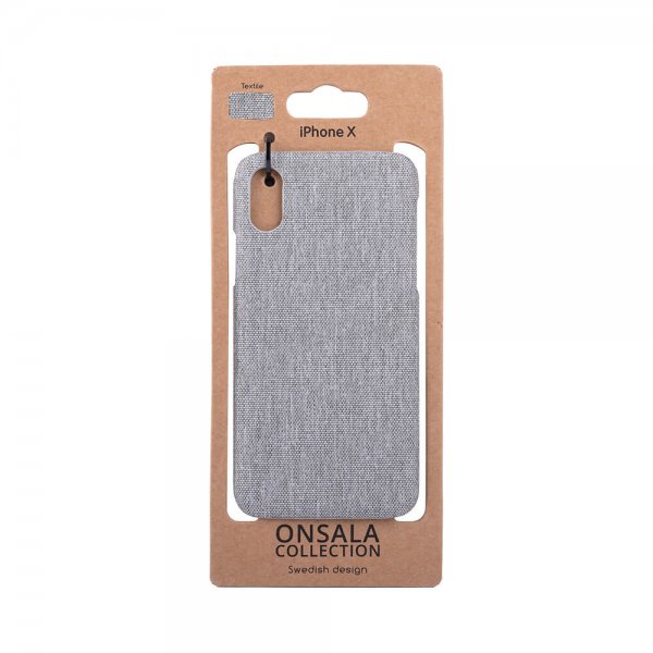 Onsala iPhone X/Xs Deksel Tekstil Grå