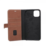 Onsala iPhone 11 Pro Max Etui Ekte Skinn Brun