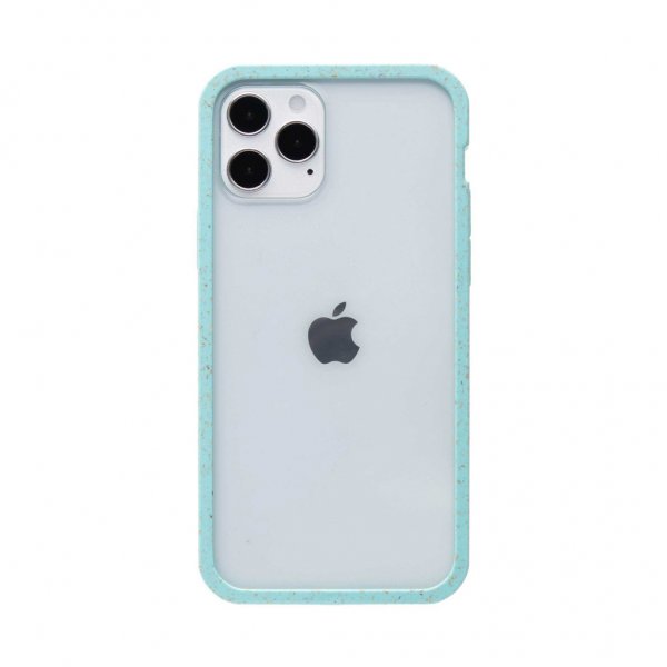 Pela iPhone 12/iPhone 12 Pro Deksel Eco Friendly Clear Purist Blue