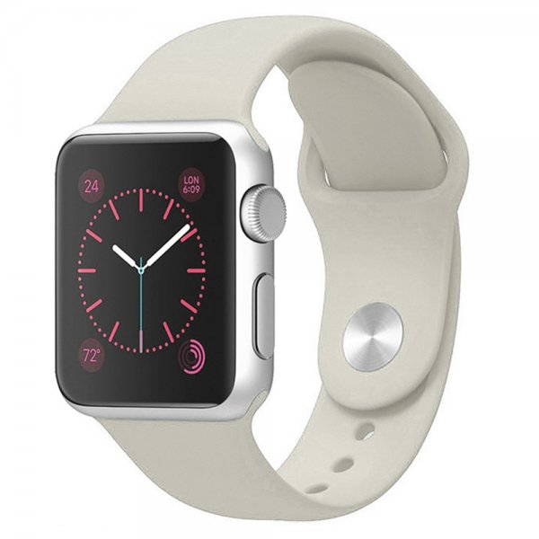 Apple Watch 44/45/46mm/Apple Watch Ultra Armbånd Silikon Beige