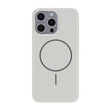 iPhone 15 Pro Max Deksel TPU MagSafe Glatt Hvit