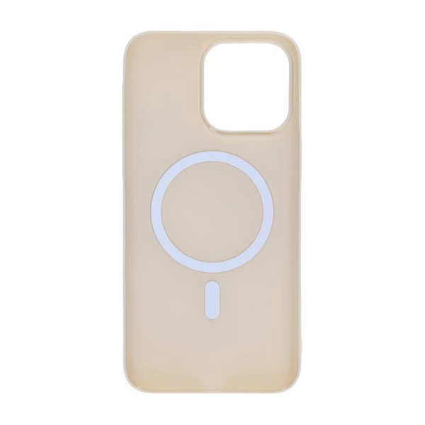 iPhone 15 Pro Max Deksel TPU MagSafe Glatt Hvit