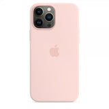 Apple Original iPhone 13 Pro Max Deksel Silicone Case MagSafe Chalk Pink