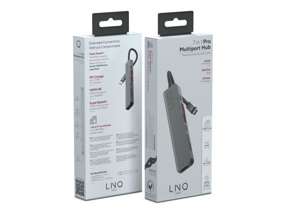 LINQ by Elements 7 in 1 PRO USB-C Multiport Hub