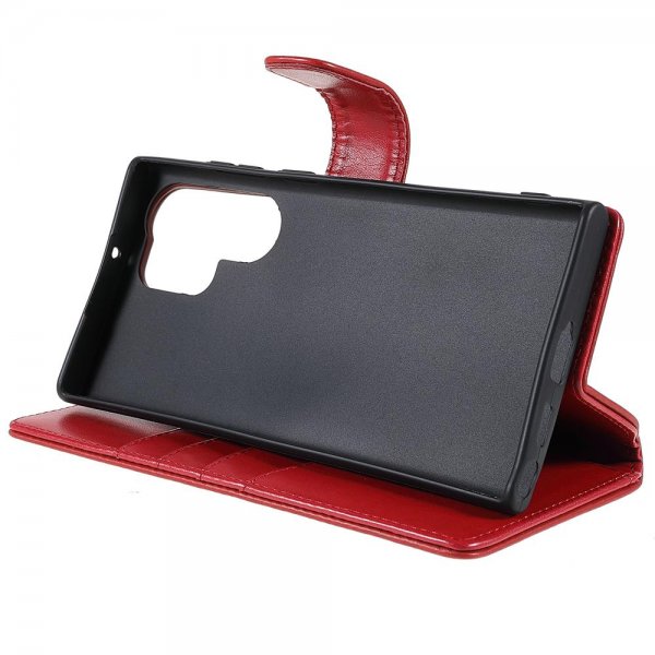 Nordic Covers Samsung Galaxy S22 Ultra Etui Essential Leather Poppy Red