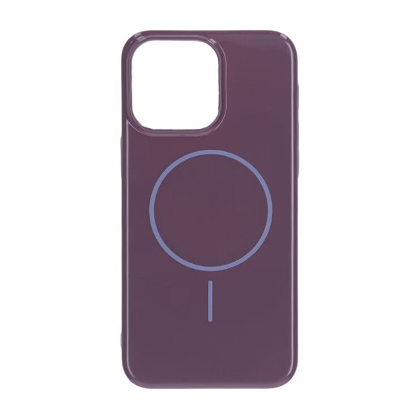 iPhone 15 Pro Max Deksel TPU MagSafe Glatt Lilla