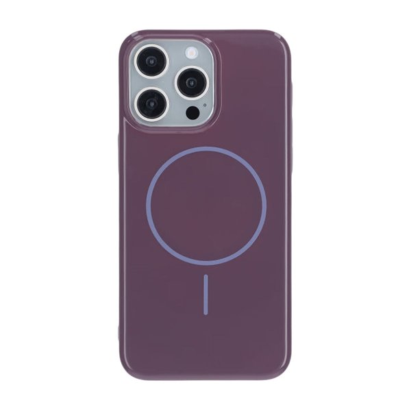 iPhone 15 Pro Max Deksel TPU MagSafe Glatt Lilla