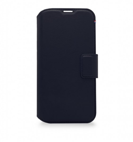 Decoded iPhone 14 Pro Etui Leather Detachable Wallet Navy