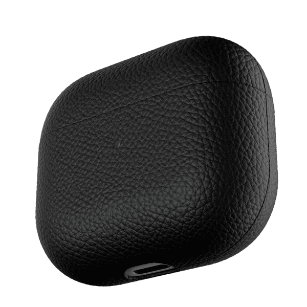 KeyBudz PodSkinz Artisan Series Airpods 3 Skall Ekte Skinn Svart
