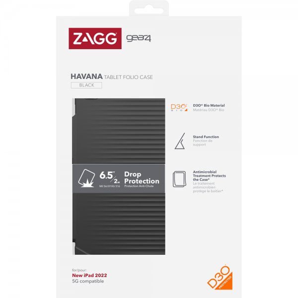 Gear4 iPad 10.9 (gen 10)/iPad 11 (A16) Etui Havana Folio Svart