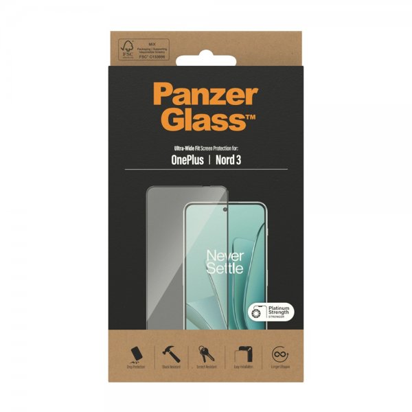 PanzerGlass OnePlus Nord 3 Skjermbeskytter Ultra-Wide Fit