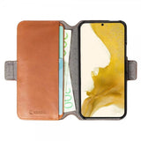 Krusell Samsung Galaxy S22 Etui Leather PhoneWallet Cognac
