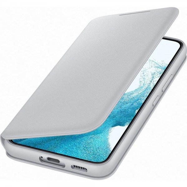 Samsung Original Galaxy S22 Plus Etui Smart LED View Cover Light Gray