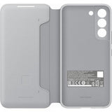 Samsung Original Galaxy S22 Plus Etui Smart LED View Cover Light Gray