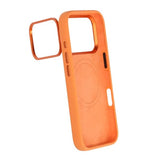 iPhone 17 Pro Deksel Silikon MagSafe Stativ Oransje