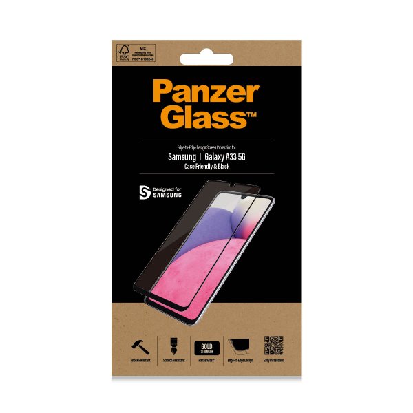 PanzerGlass Samsung Galaxy A33 5G Skjermbeskytter CaseFriendly