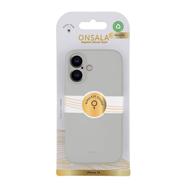 Onsala iPhone 16 Pro Deksel Silicone Touch Concrete