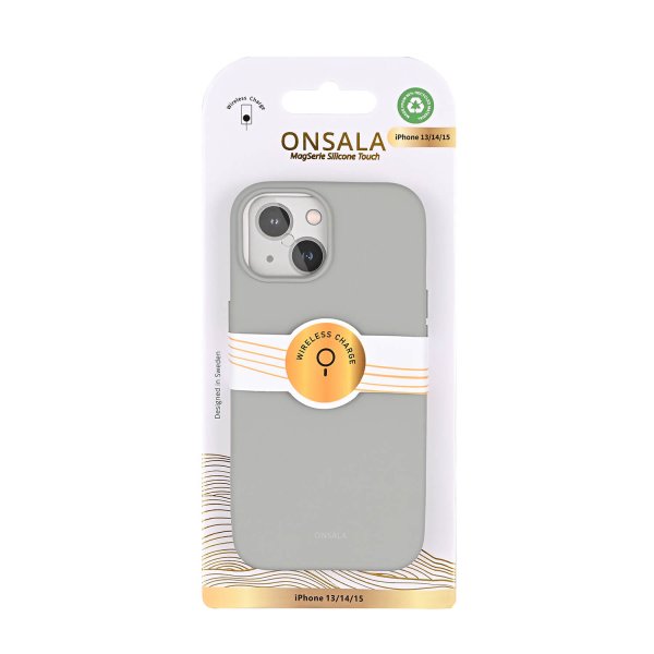 Onsala iPhone 13/iPhone 14/iPhone 15 Deksel Silicone Touch Concrete