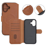 Rvelon iPhone 17 Etui 4 Kortlomme MagSafe Brun