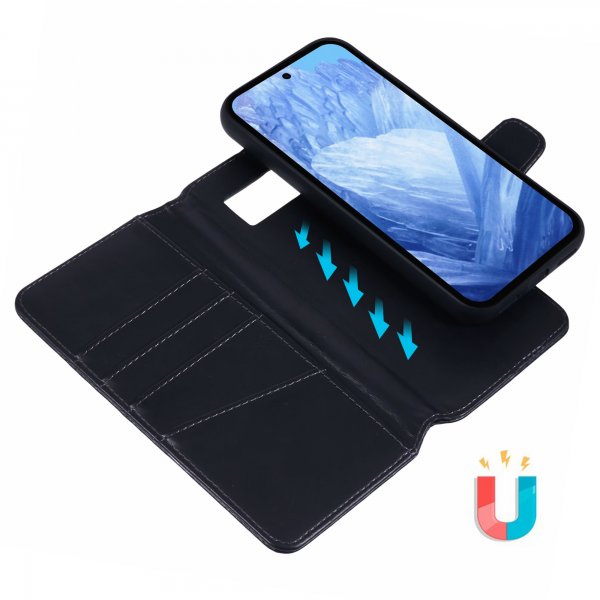 Nordic Covers Google Pixel 8a Etui MagLeather Raven Black