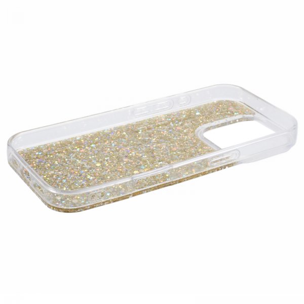 Nordic Covers iPhone 16 Pro Deksel Sparkle Series Citrine Gold