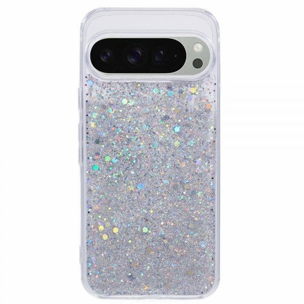 Nordic Covers Google Pixel 9/Pixel 9 Pro Deksel Sparkle Series Stardust Silver
