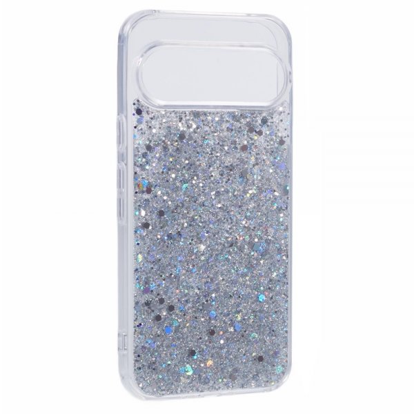 Nordic Covers Google Pixel 9/Pixel 9 Pro Deksel Sparkle Series Stardust Silver