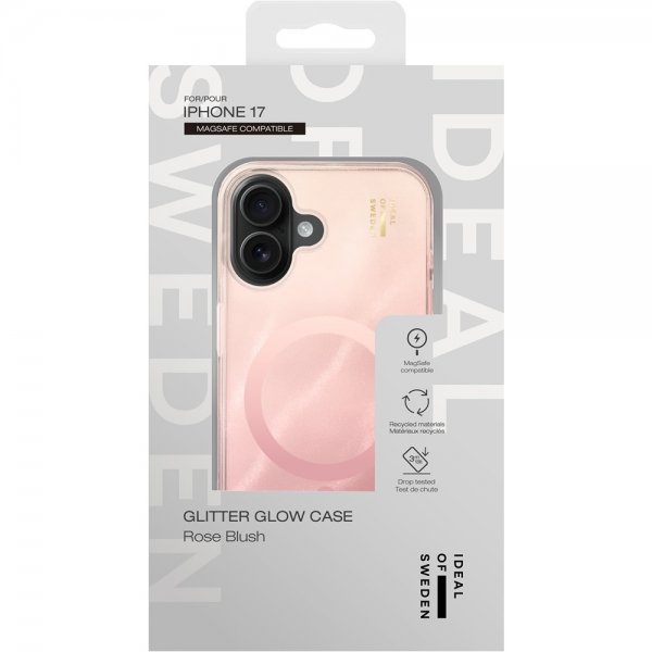 Ideal of Sweden iPhone 17 Deksel Clear Case MagSafe Rose Blush