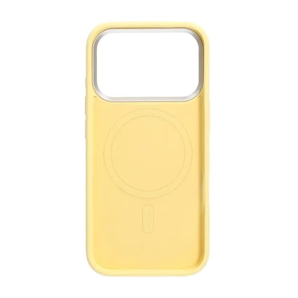 iPhone 17 Pro Max Deksel Silikon MagSafe Gul