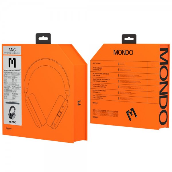 Mondo by Defunc Trådløse Hodetelefoner Mondo Over-Ears ANC Graphite