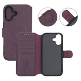 Rvelon iPhone 17 Etui 4 Kortlomme MagSafe Lilla