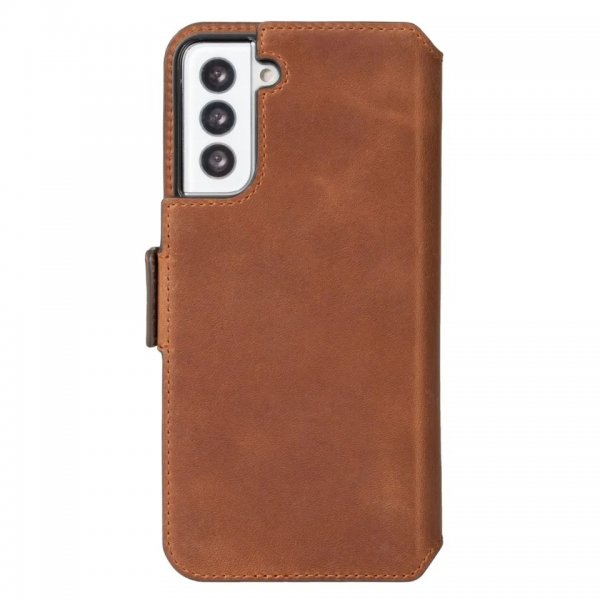 Krusell Samsung Galaxy S21 Etui Sunne PhoneWallet Vintage Cognac