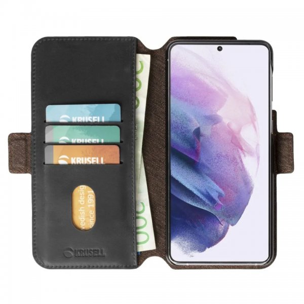 Krusell Samsung Galaxy S21 Etui Sunne PhoneWallet Vintage Black