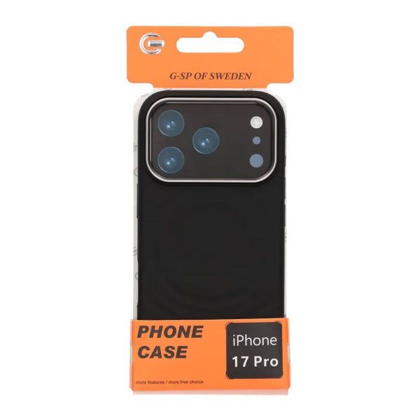 iPhone 17 Pro Deksel Silikon MagSafe Svart