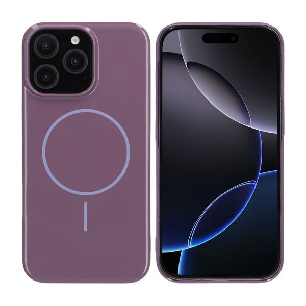 iPhone 16 Pro Max Deksel TPU MagSafe Glatt Lilla