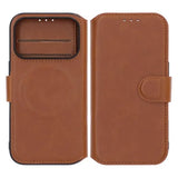 Rvelon iPhone 17 Pro Etui 4 Kortlomme MagSafe Brun