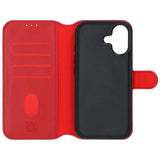 Rvelon iPhone 17 Etui 4 Kortlomme Avtakbart deksel Rød