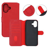 Rvelon iPhone 17 Etui 4 Kortlomme Avtakbart deksel Rød